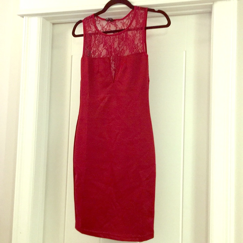 Sexy Red dress with lace details